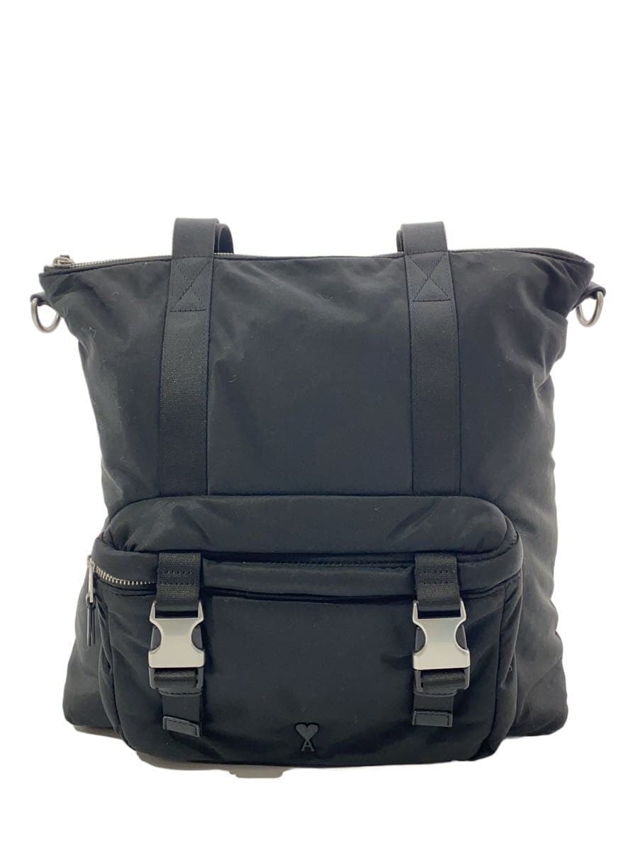 AMI PARIS2-Way Bag Nylon BLK ULL507.AW0021