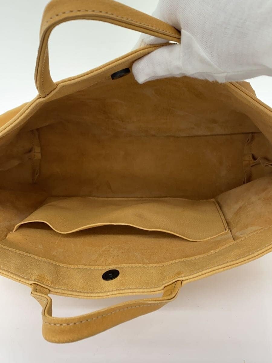 SONOR Tote Bag Leather BEG Some scuffs on the surface 5