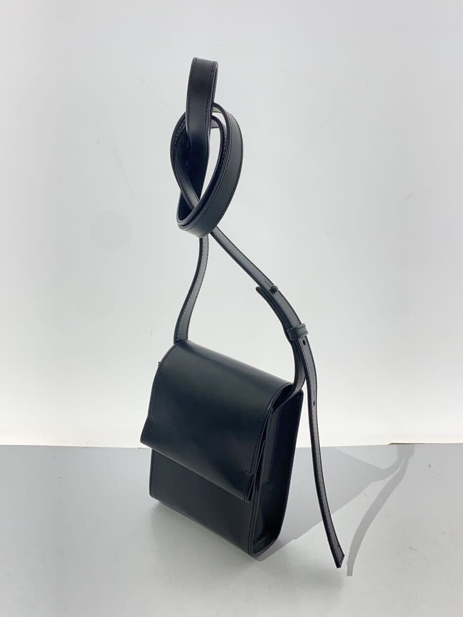 Y’s Shoulder Bag Cowhide Leather Black YO-111-517 2