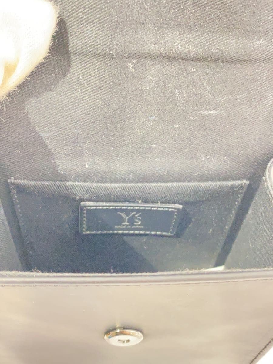 Y’s Shoulder Bag Cowhide Leather Black YO-111-517 5