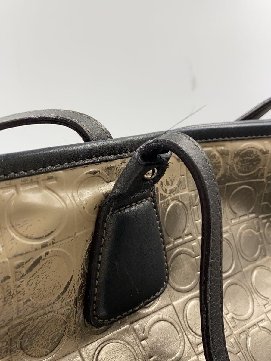 Salvatore Ferragamo Tote Bag Leather GLD AU-21 B475 7