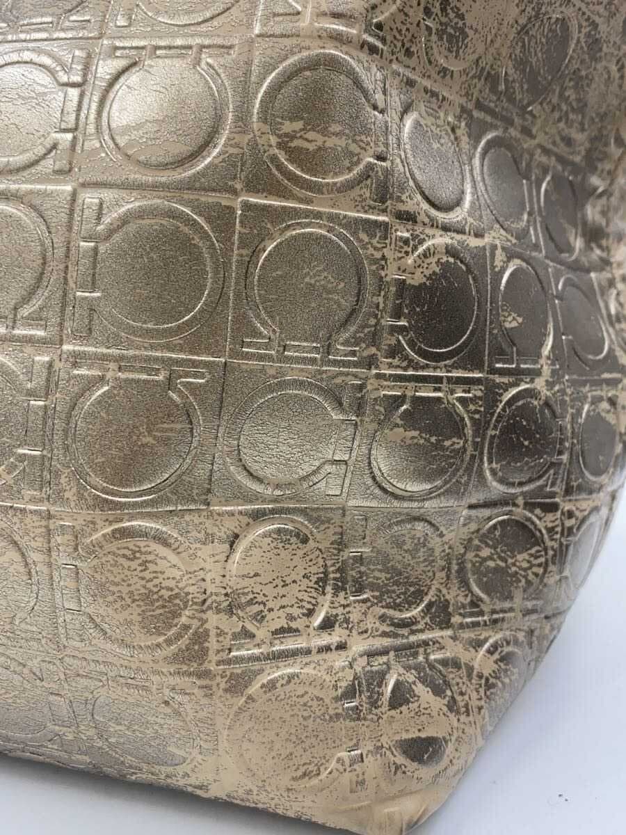 Salvatore Ferragamo Tote Bag Leather GLD AU-21 B475 8