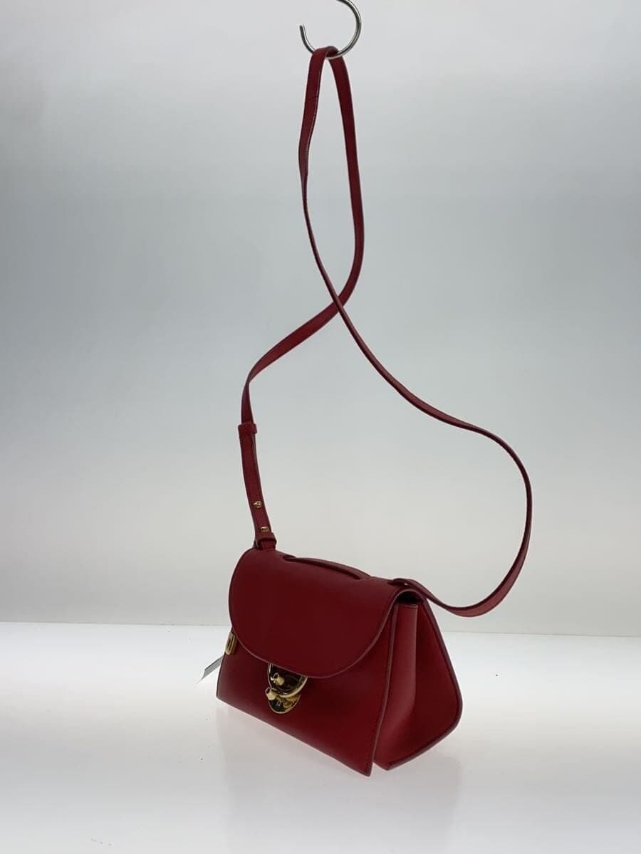 Salvatore Ferragamo Shoulder Bag Leather RED Solid 2