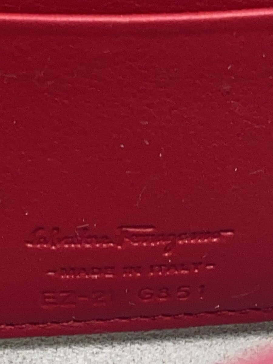 Salvatore Ferragamo Shoulder Bag Leather RED Solid 5