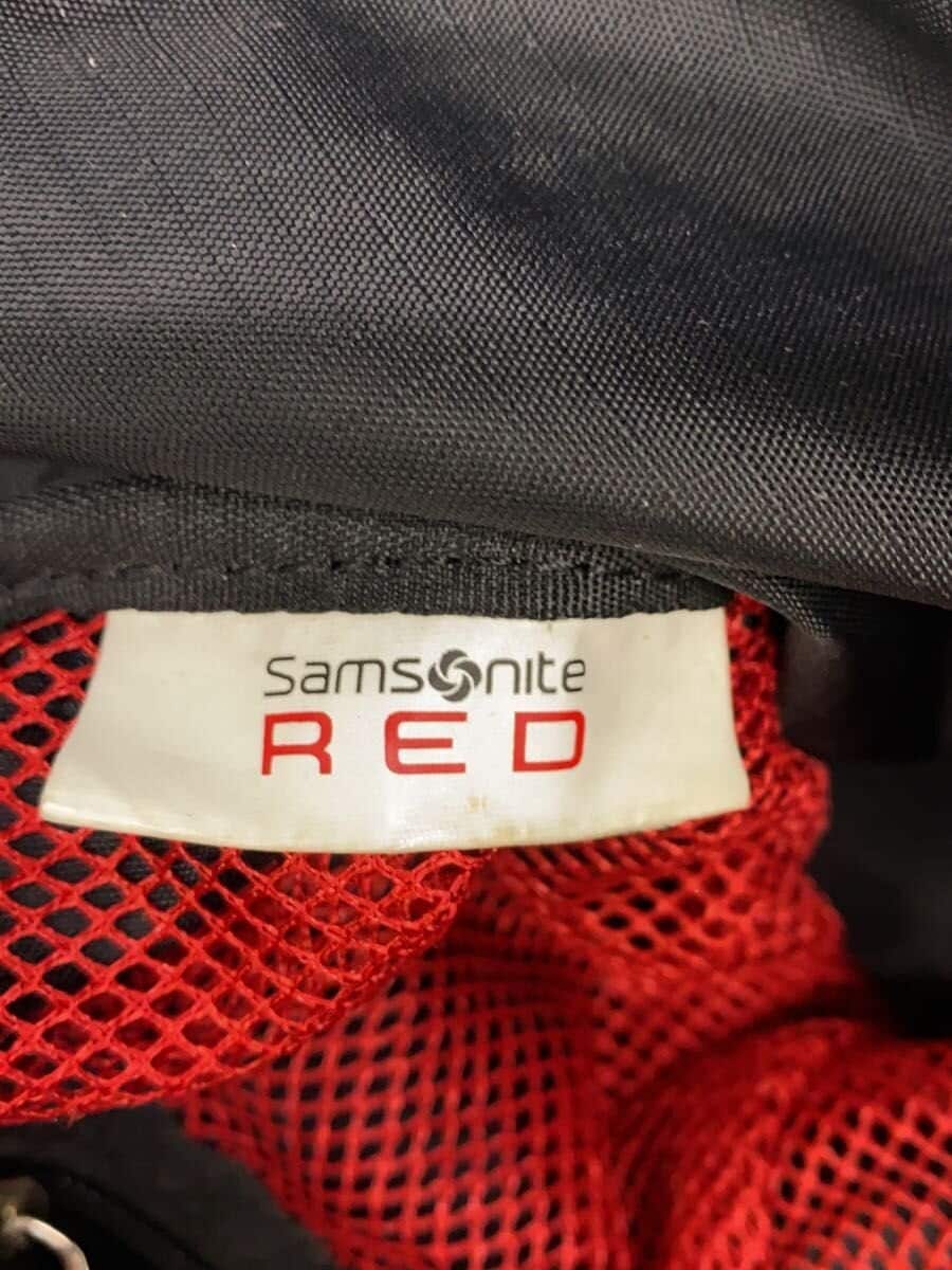 SAMSONITE Shoulder Bag With Wear RED Bias Metal 2 BLK 5