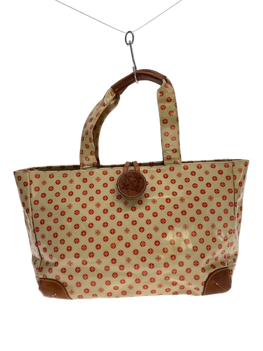 russet MESTRE Tote Bag PVC BEG All Over Pattern