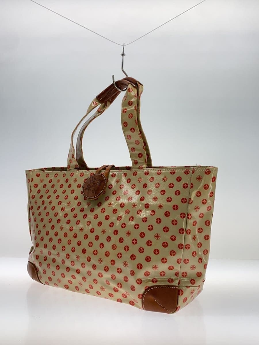 russet MESTRE Tote Bag PVC BEG All Over Pattern 2