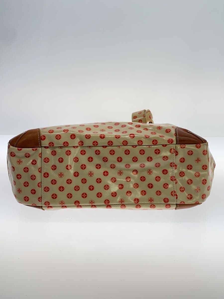 russet MESTRE Tote Bag PVC BEG All Over Pattern 4