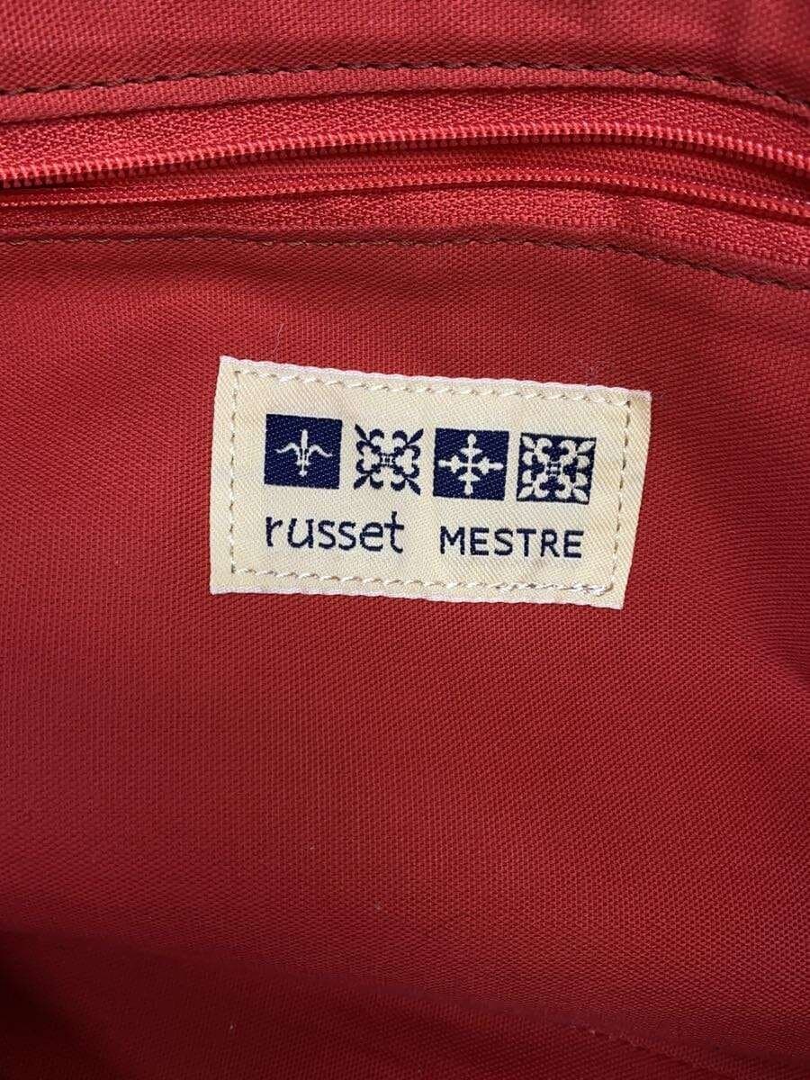 russet MESTRE Tote Bag PVC BEG All Over Pattern 5