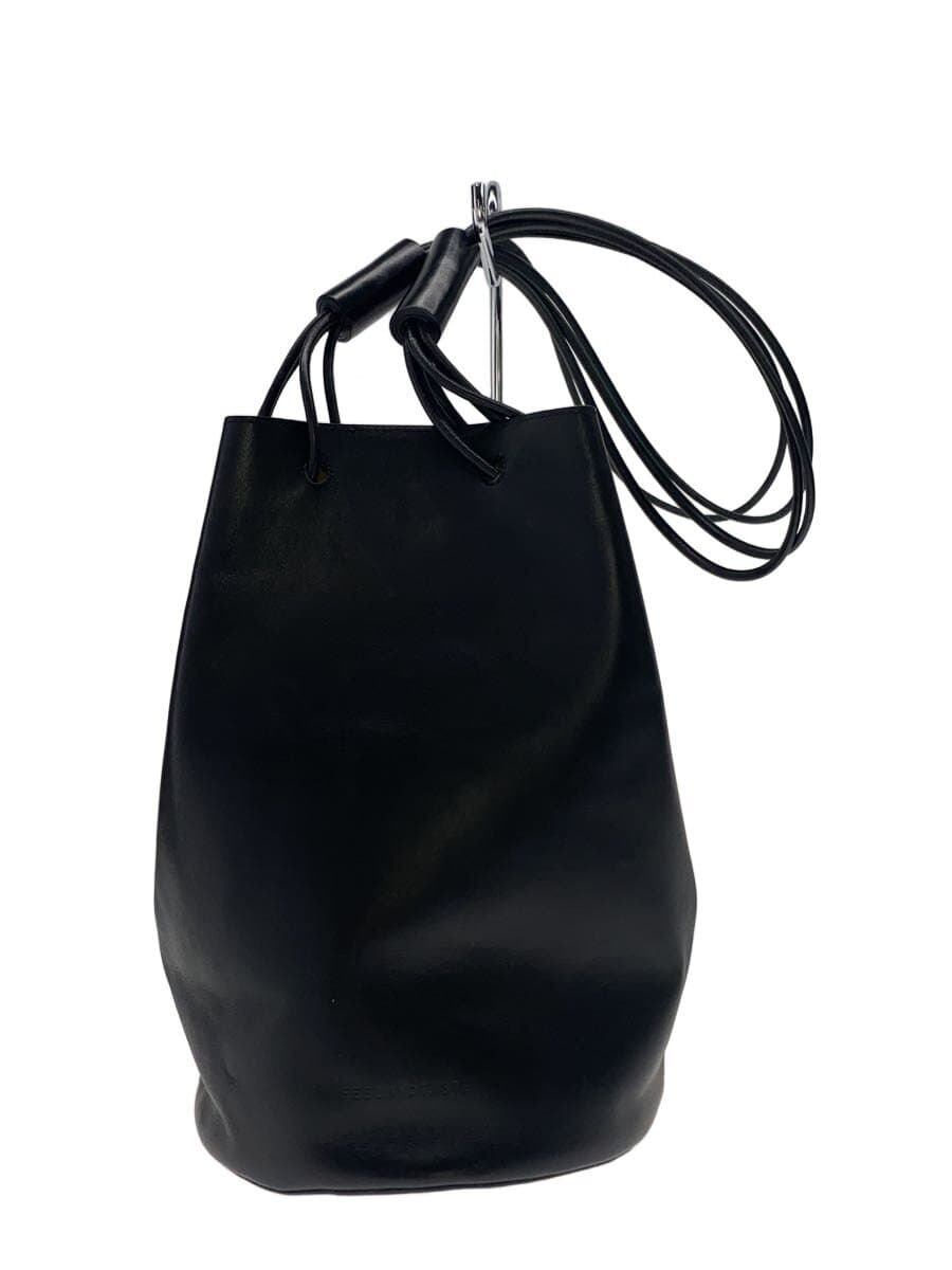 FEEL AND TASTE Shoulder Bag Leather BLK