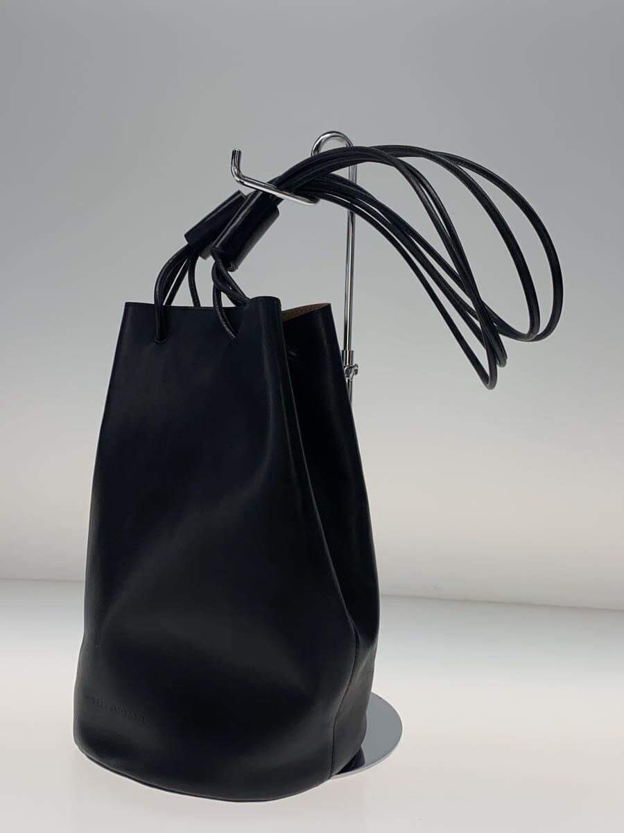 FEEL AND TASTE Shoulder Bag Leather BLK 2