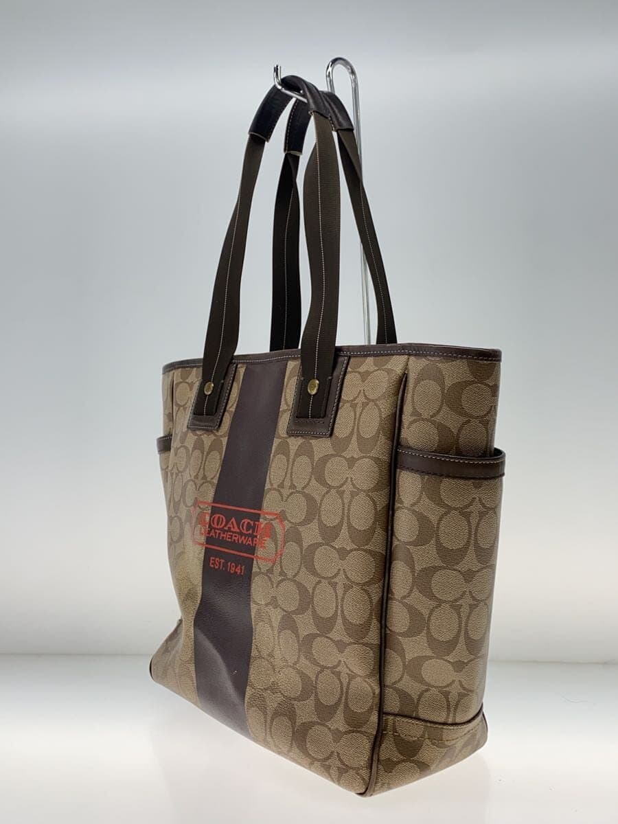 COACH Tote Bag PVC CML All Over Pattern 2