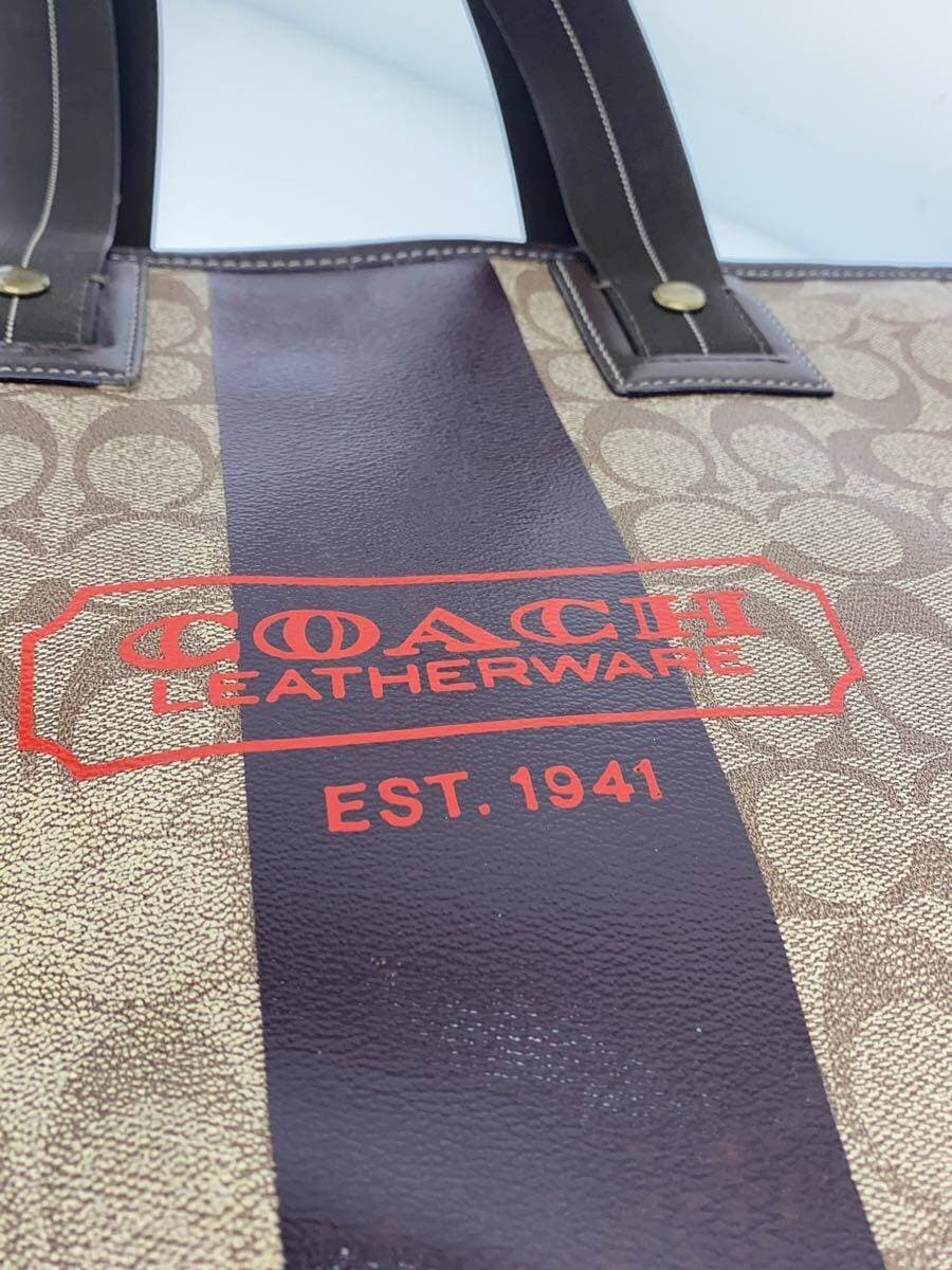 COACH Tote Bag PVC CML All Over Pattern 5