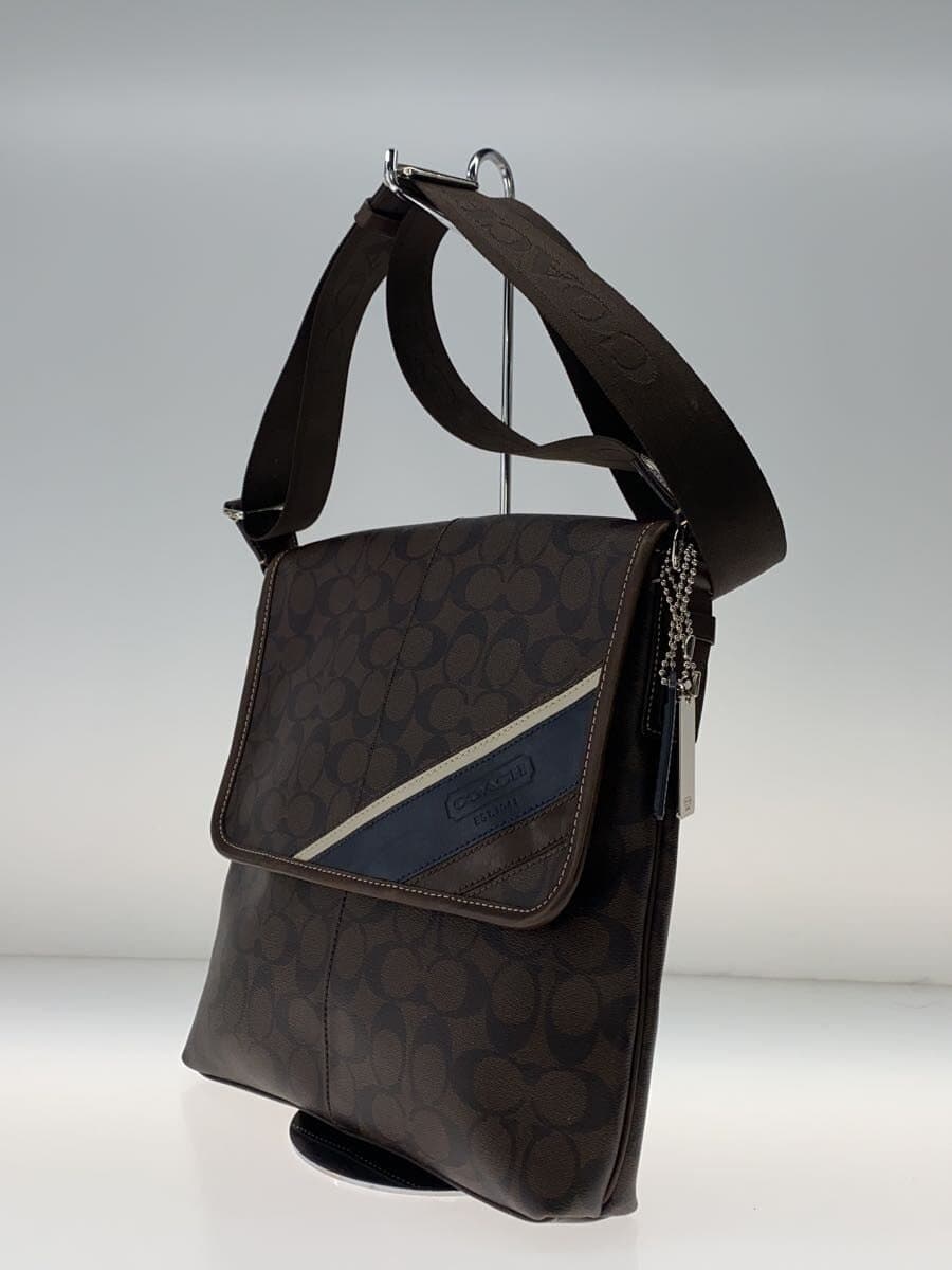 COACH Shoulder Bag BRW All Over Pattern 2