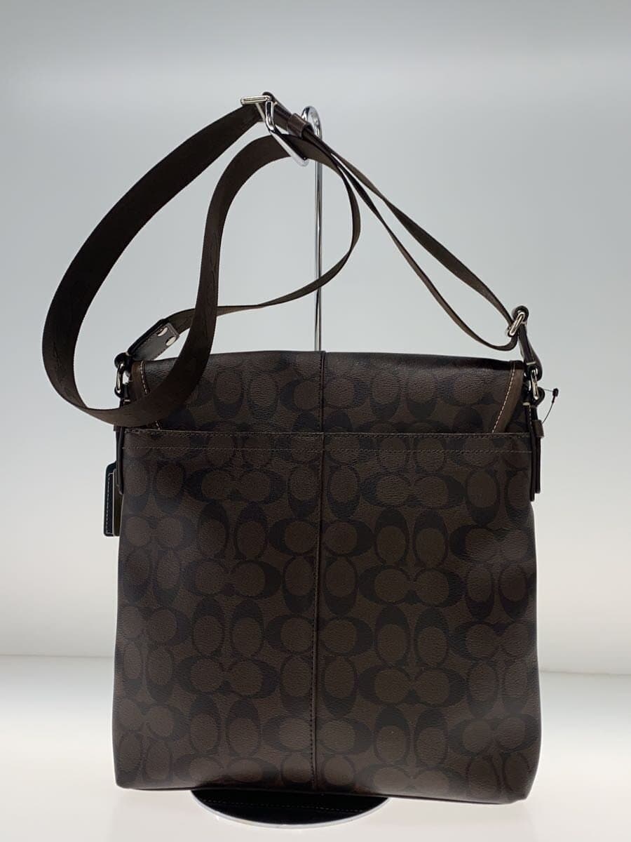 COACH Shoulder Bag BRW All Over Pattern 3