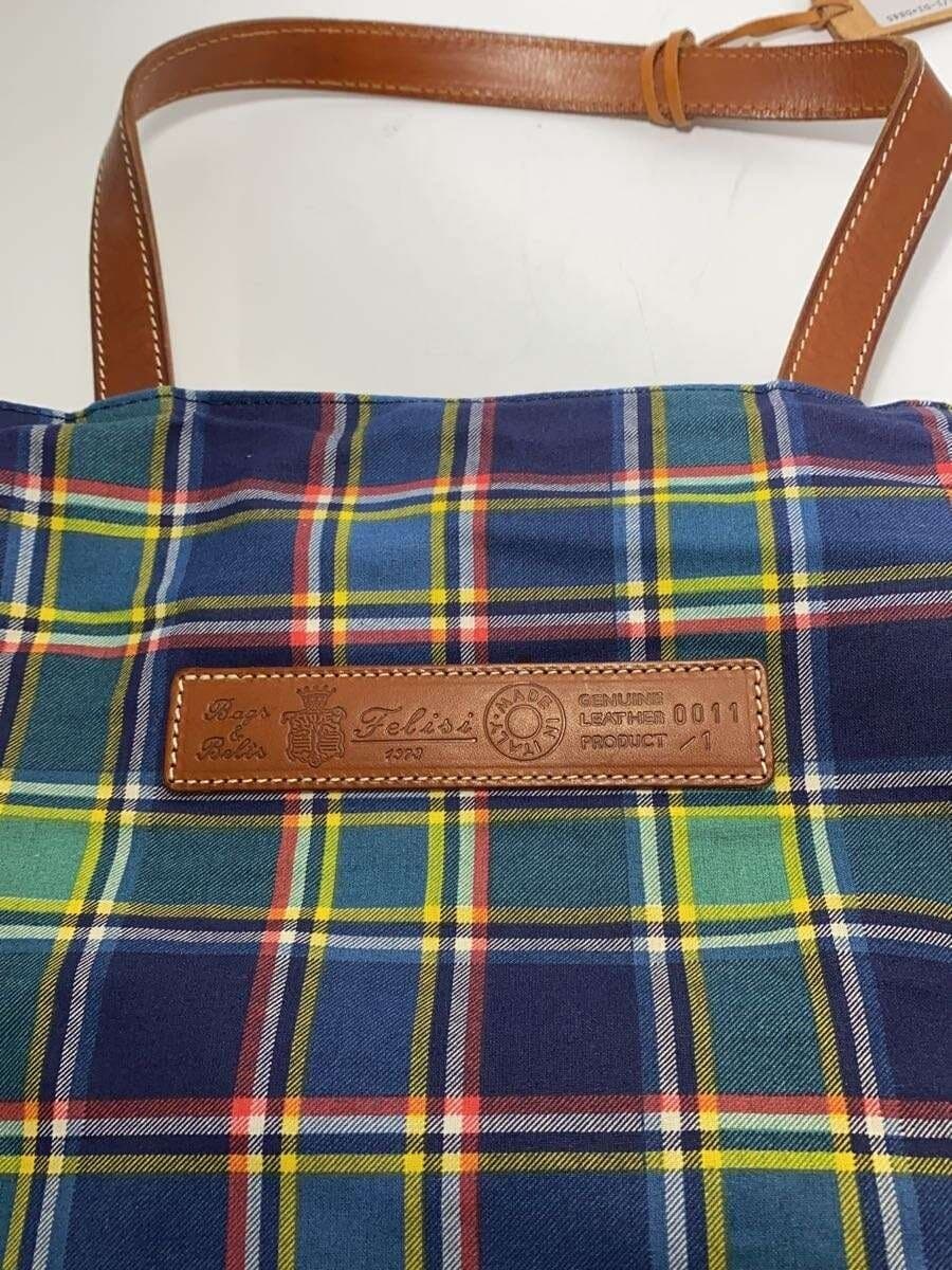 Felisi Tote Bag -- Multicolor Check 0011 1 5