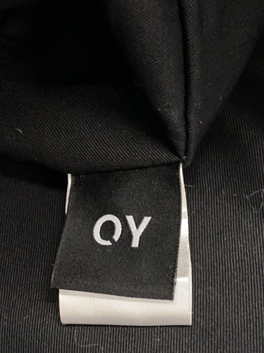 OY Logo Leather Shopper Bag Tote Bag BLK Solid 5