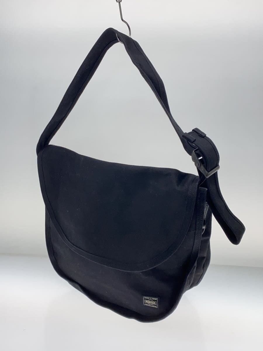 PORTER Messenger Bag Shoulder Bag BLK Solid 2