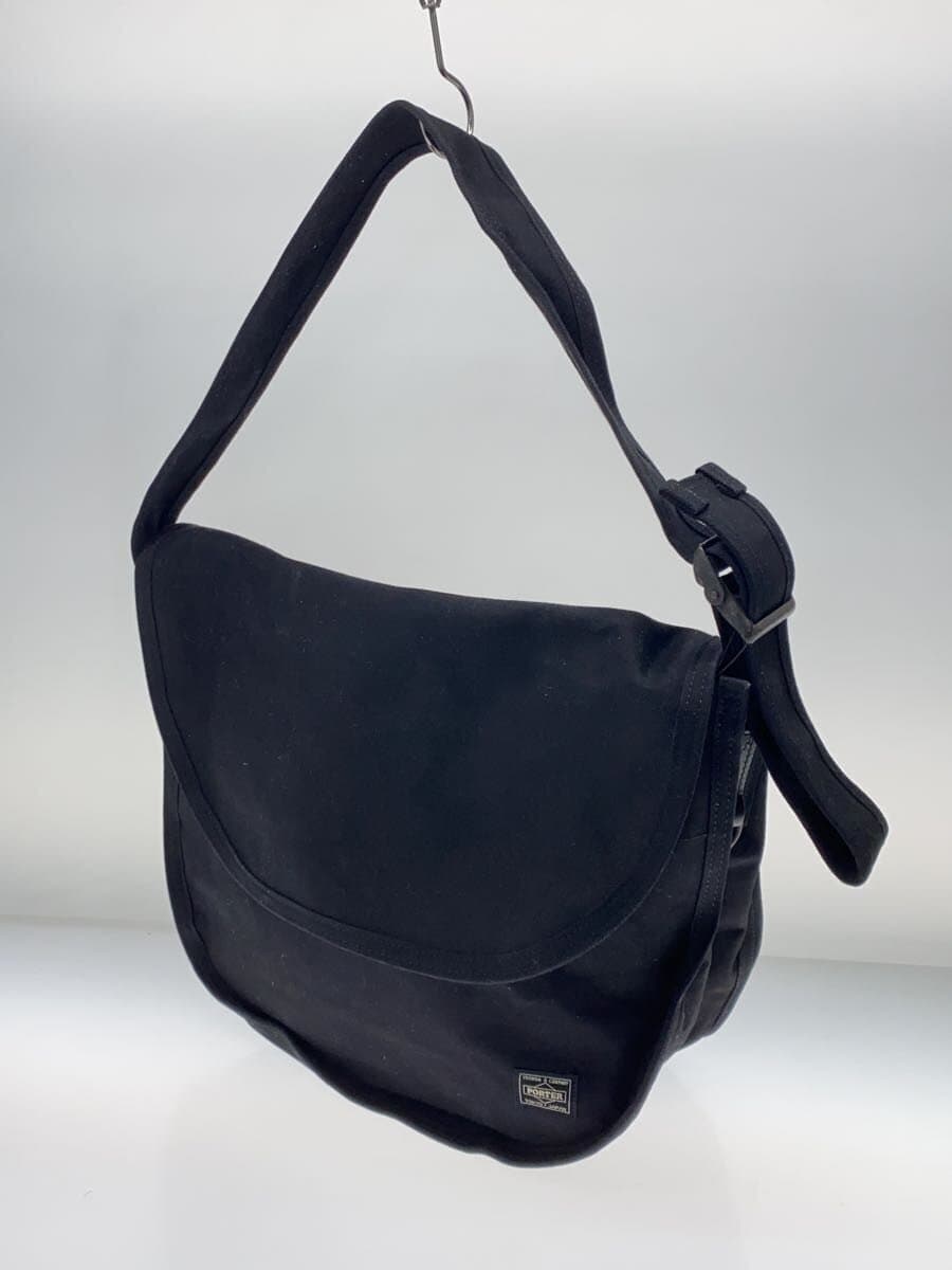 PORTER Messenger Bag Shoulder Bag BLK Solid 2