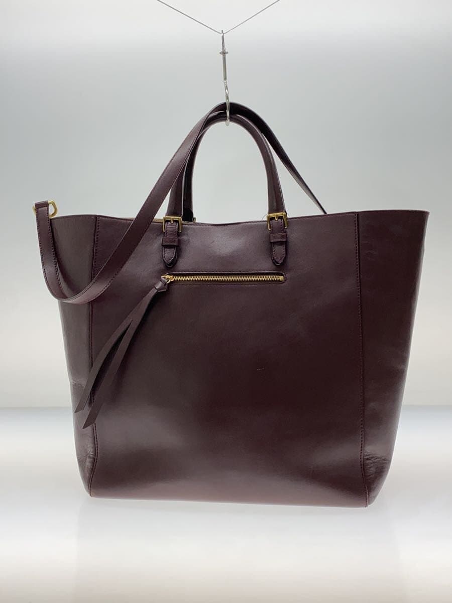 J&M DAVIDSON2-Way Tote Bag Leather BRD Solid 3
