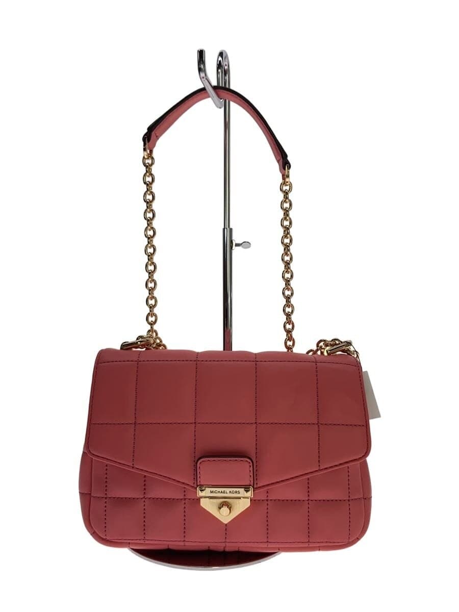 MICHAEL KORS SOHO Chain Shoulder Bag Leather PNK Solid