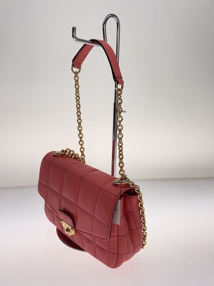 MICHAEL KORS SOHO Chain Shoulder Bag Leather PNK Solid 2