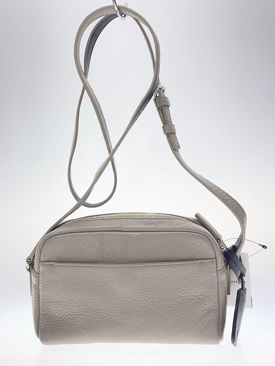 agnes b. Shoulder Bag -- GRY Solid Color pas26-05 3