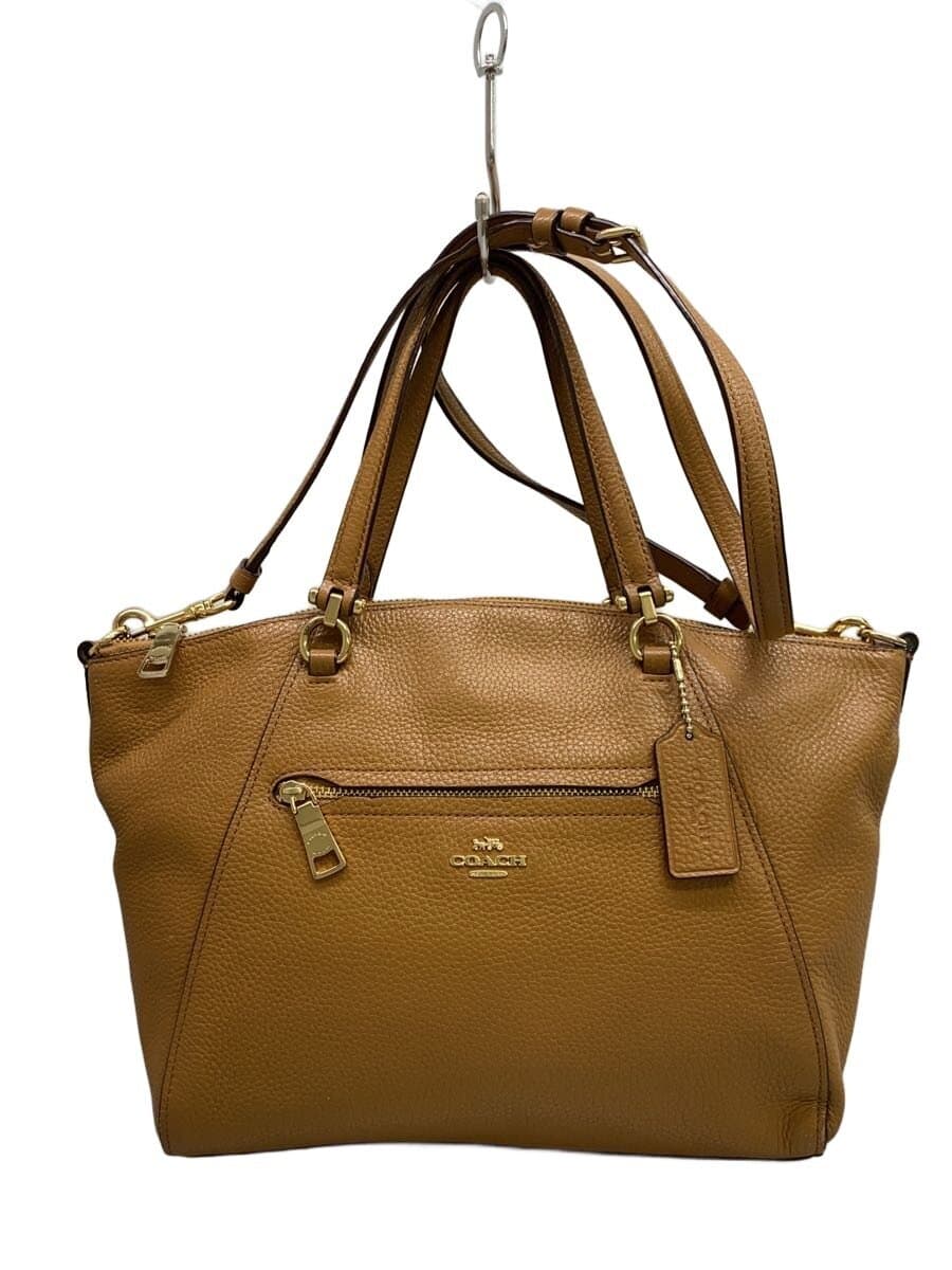 COACH Shoulder Bag Prairie Satchel Leather BRW 79997 Leather Wear Present