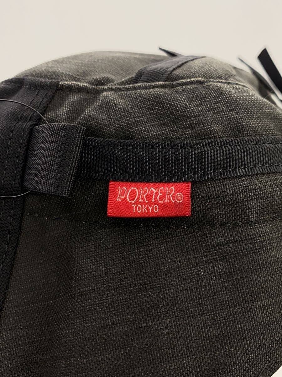 PORTER Shoulder Bag Canvas BLK Solid 5