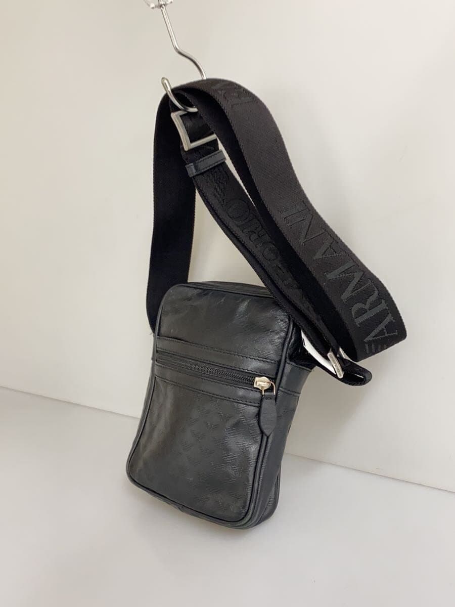 EMPORIO ARMANI Shoulder Bag Leather Black 9RWV01 2