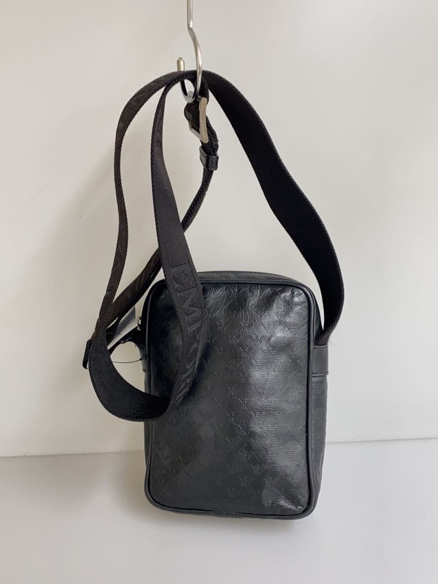 EMPORIO ARMANI Shoulder Bag Leather Black 9RWV01 3