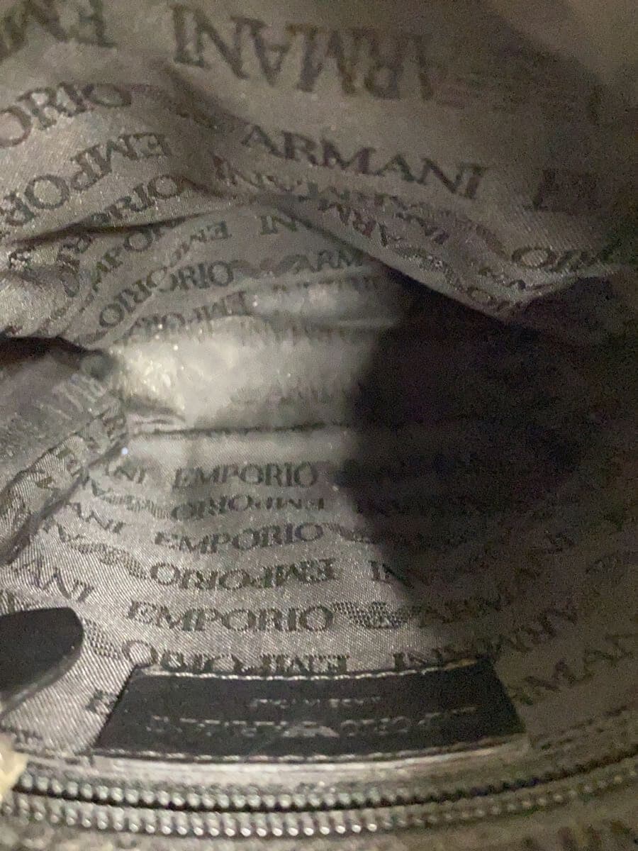 EMPORIO ARMANI Shoulder Bag Leather Black 9RWV01 6