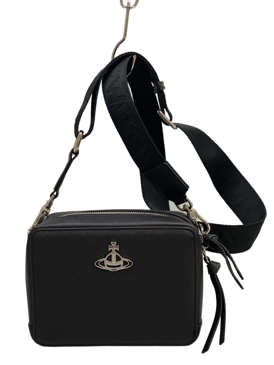 Vivienne Westwood shoulder bag leather BLK plain 58010003US0021N401