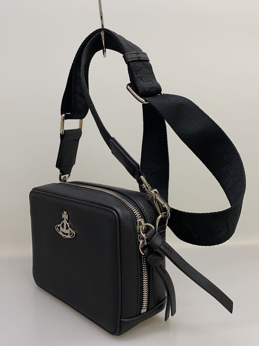 Vivienne Westwood shoulder bag leather BLK plain 58010003US0021N401 2