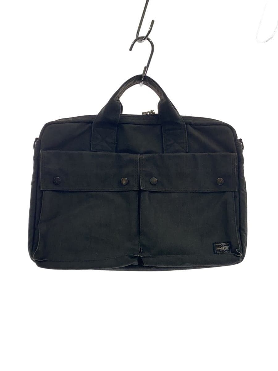 PORTER Briefcase Canvas BLK 592-06363