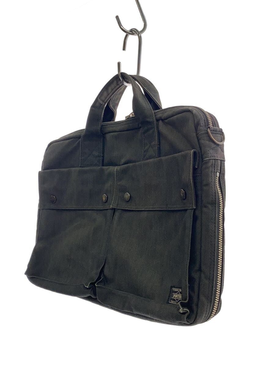 PORTER Briefcase Canvas BLK 592-06363 2