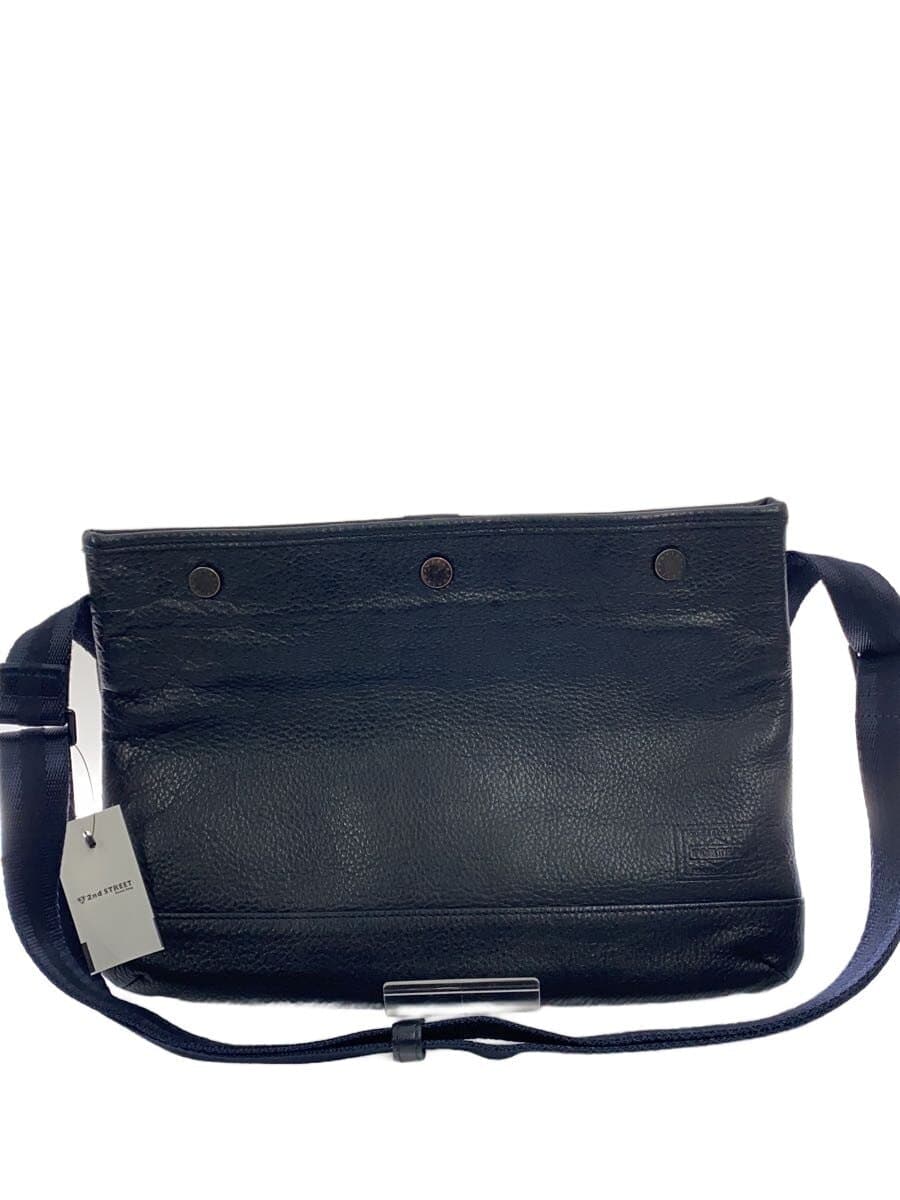 PORTERDELIGHT Sacoche Shoulder Bag Leather BLK