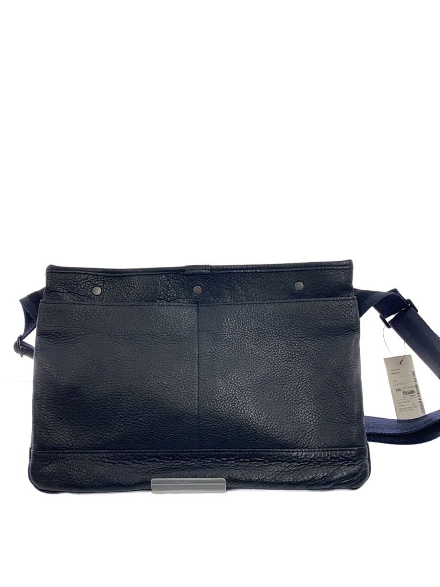 PORTERDELIGHT Sacoche Shoulder Bag Leather BLK 3