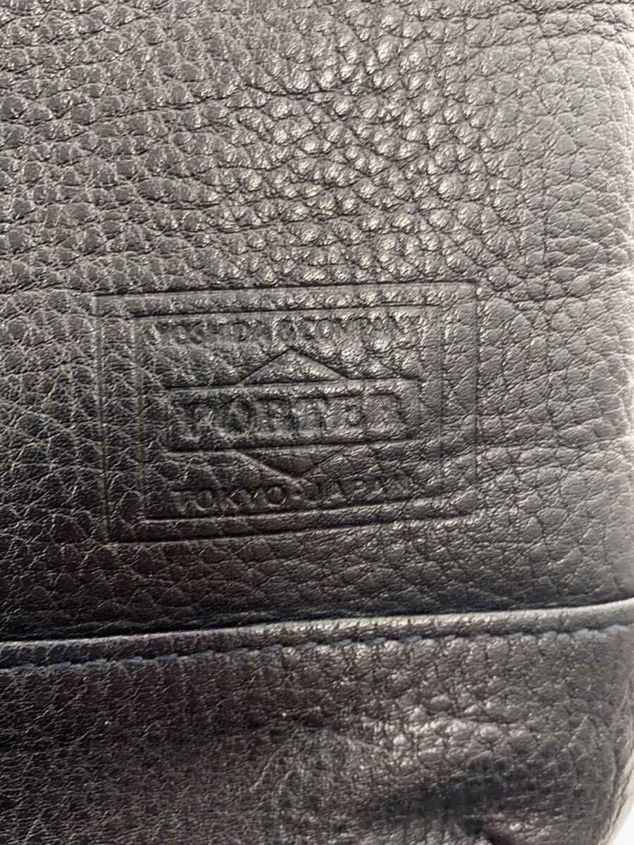 PORTERDELIGHT Sacoche Shoulder Bag Leather BLK 6