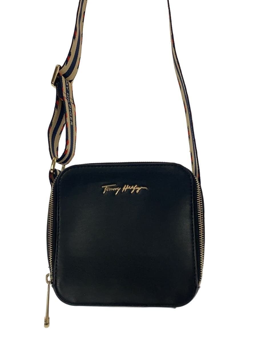 TOMMY HILFIGER Shoulder Bag Leather BLK Solid 6800515238