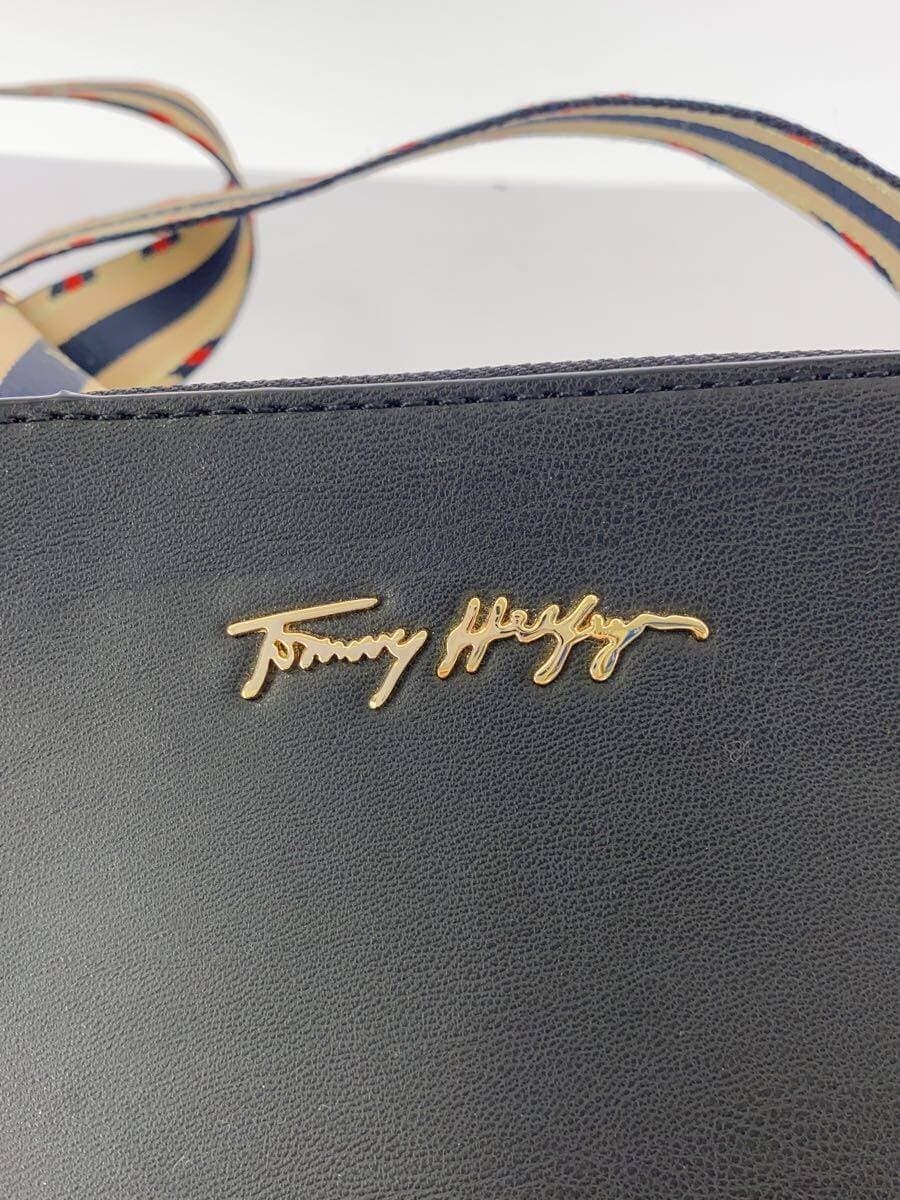 TOMMY HILFIGER Shoulder Bag Leather BLK Solid 6800515238 5