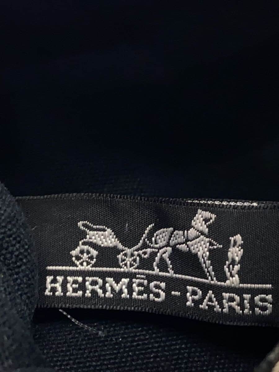 HERMES tote bag canvas BLK 5