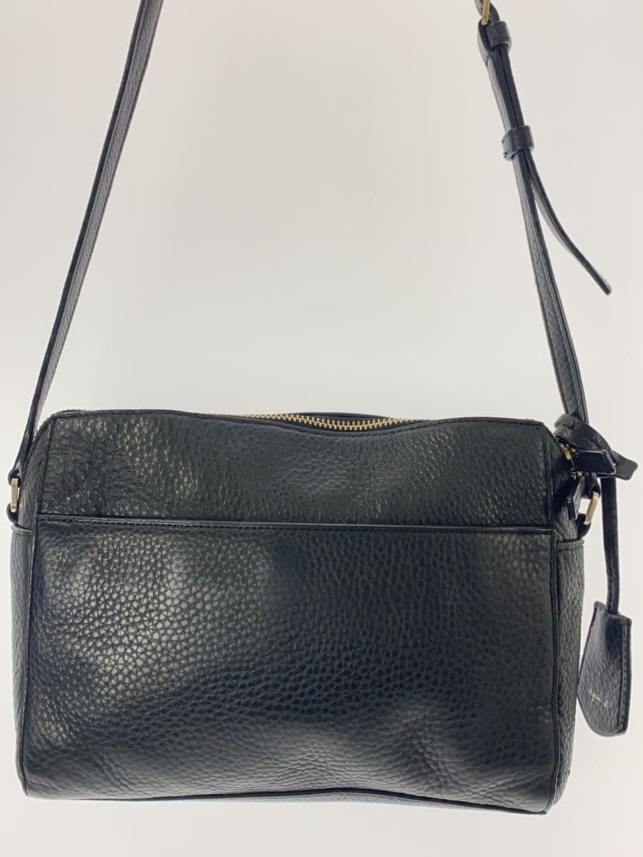 agnes b. shoulder bag leather BLK ns02-04 3