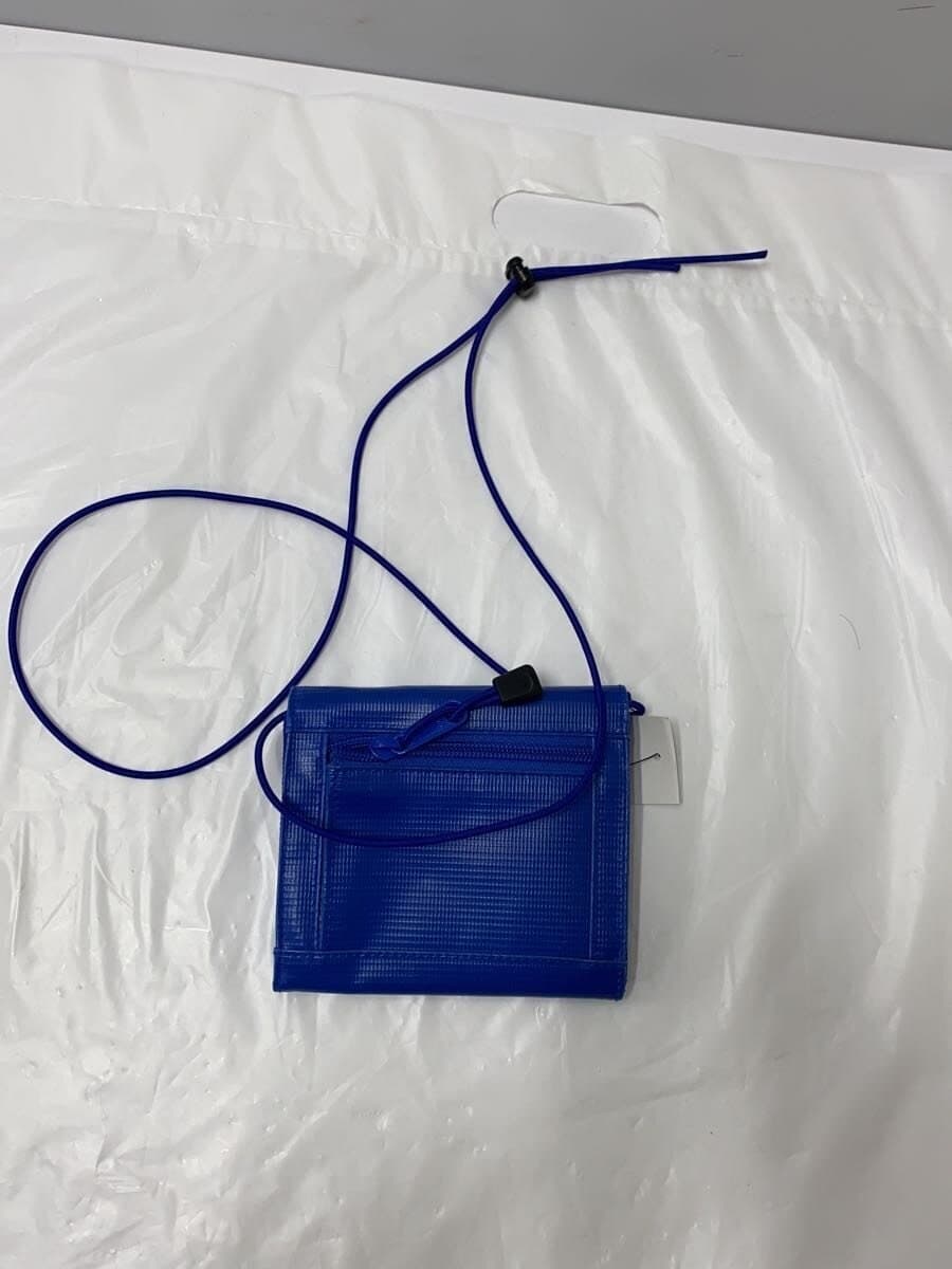 Other Brand 1 2 HALF Shoulder Wallet Leather Blue Blue Solid 2