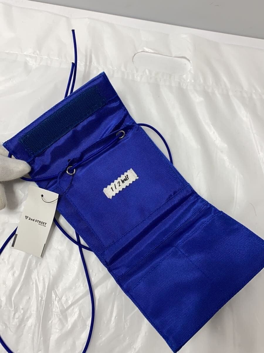 Other Brand 1 2 HALF Shoulder Wallet Leather Blue Blue Solid 4