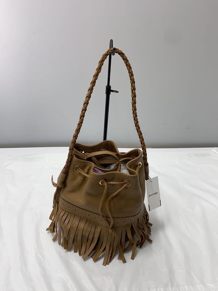 J&M DAVIDSON Scuff With Scratches Shoulder Bag Leather Brown Brown CARNIVAL 3