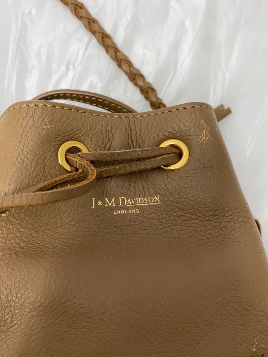 J&M DAVIDSON Scuff With Scratches Shoulder Bag Leather Brown Brown CARNIVAL 5