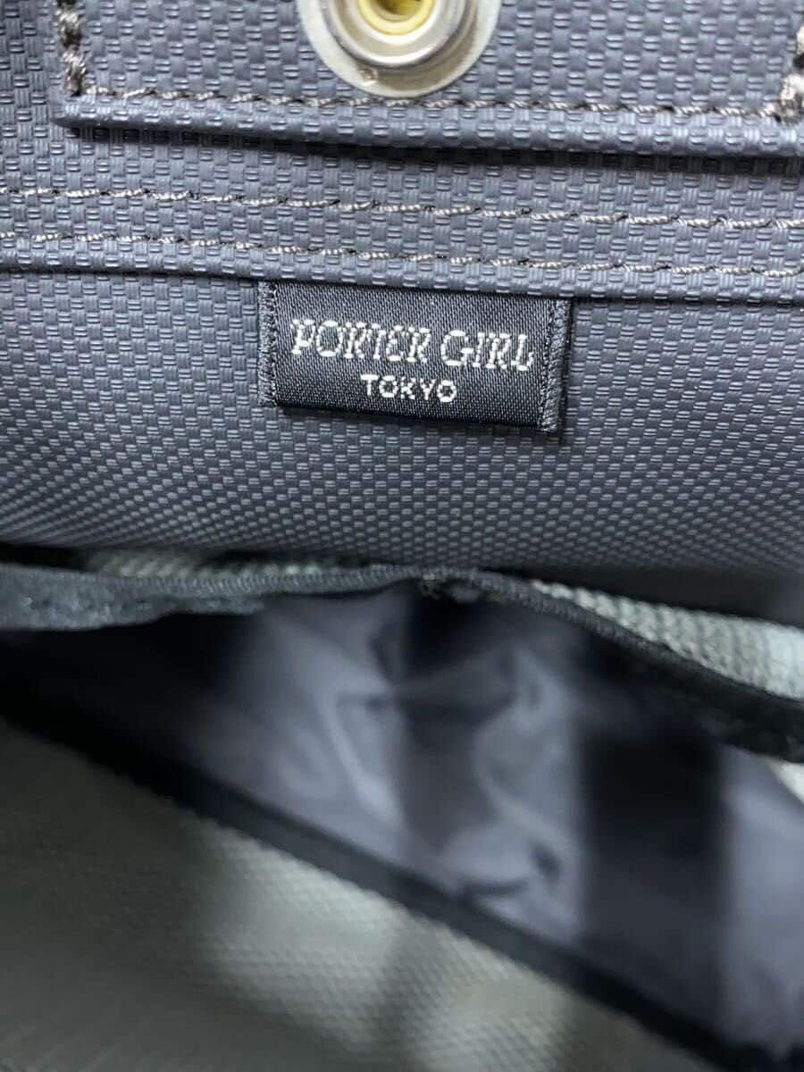 PORTER GIRL Yoshida Kaban Tote Bag Cotton BLK Black Black Solid 7