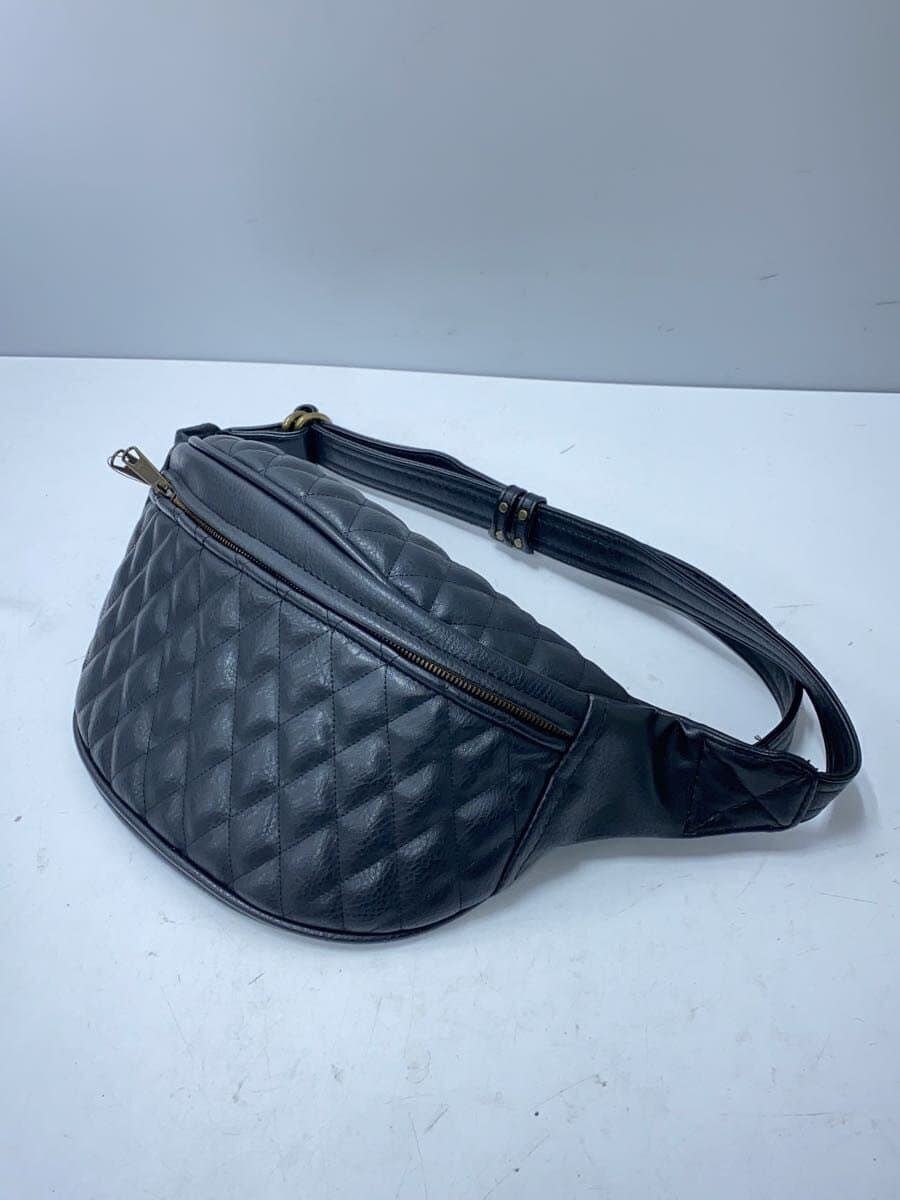 Other Brand DIN MARKET Shoulder Bag Leather Black Solid 2