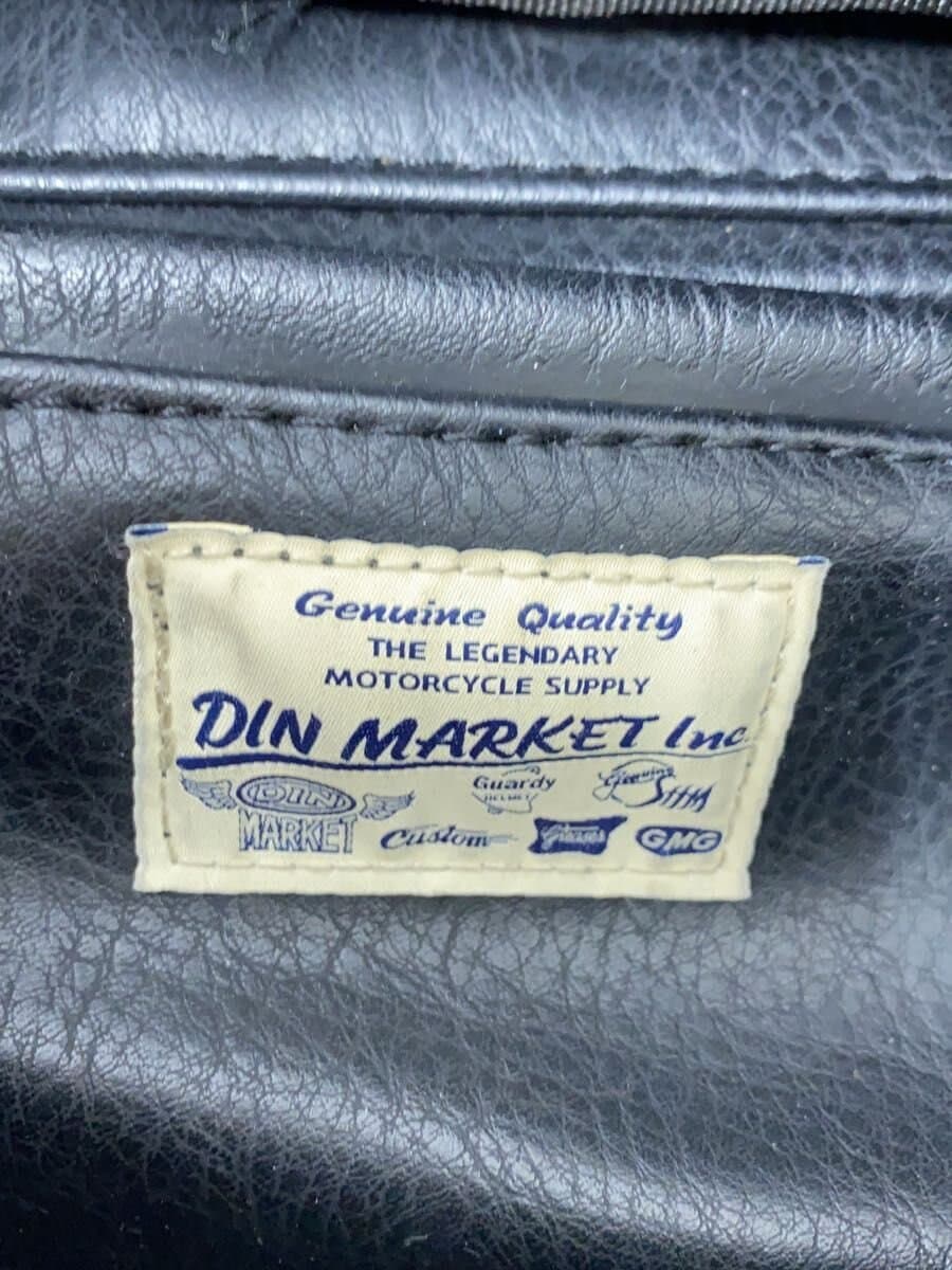 Other Brand DIN MARKET Shoulder Bag Leather Black Solid 5